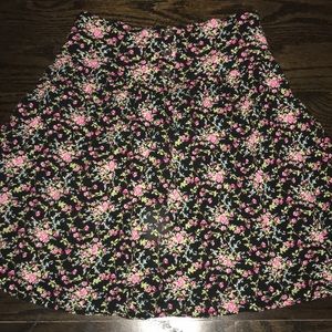 Floral print skirt